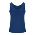 thumbnail image 6 of Simua Plus Size Simple Shapewear Top-Sculpting, Tummy Control Vest with Built-in Bra Tank Tops, 6 of 9