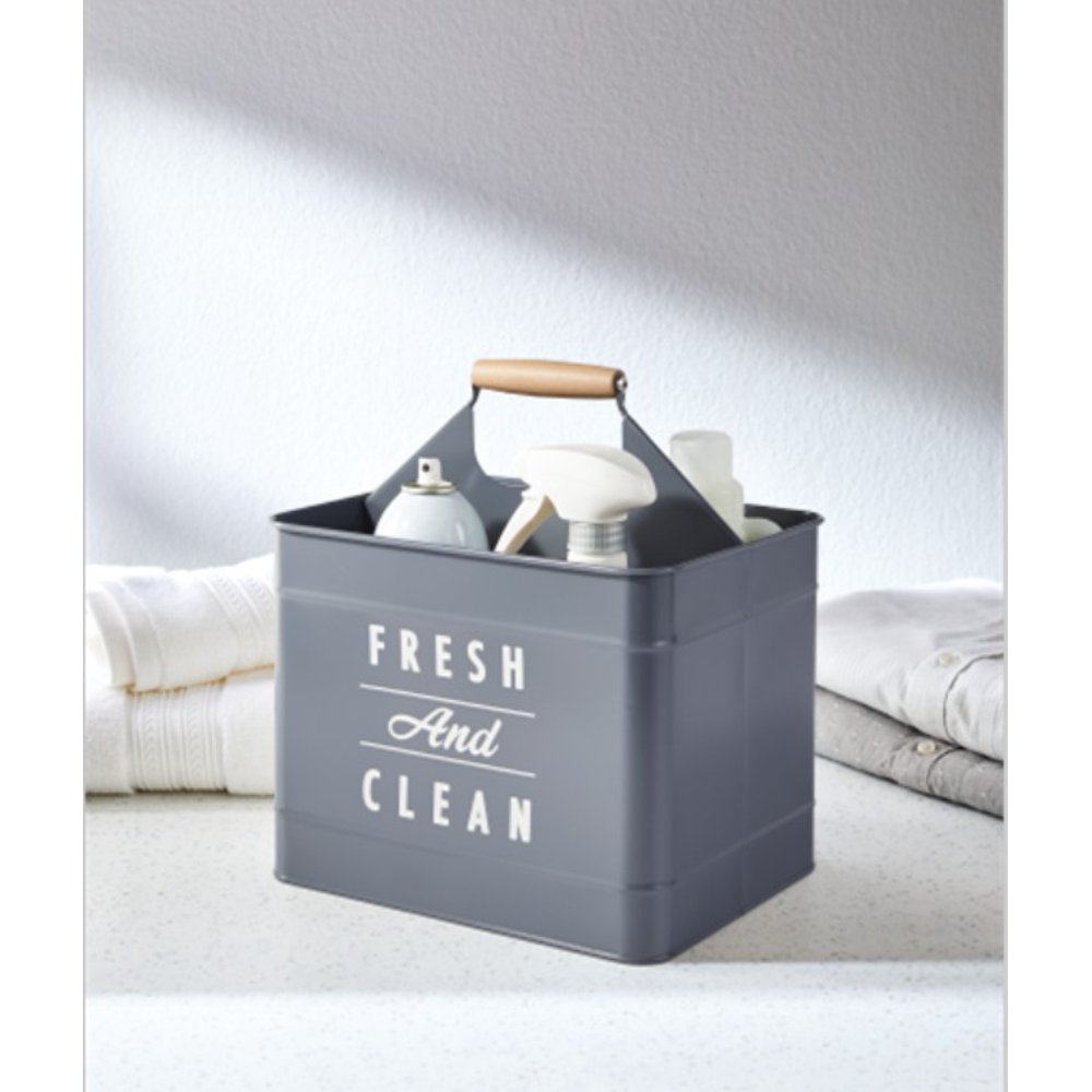 Better Homes & Gardens Laundry Basket Gray , Laundry Caddy , Metal