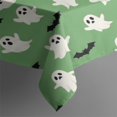 thumbnail image 4 of Green Ghost Bat Pattern Rectangle Tablecloth 60"x102",Waterproof Polyester Rectangle Table Cloth, Wipeable Spillproof Polyester Tablecloth for Dining, Camping, Indoor and Outdoor, 4 of 6