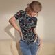 thumbnail image 3 of Balery Cool Off-Road Vehicle Body de cuello redondo de manga corta para mujer Tops de manga corta Tops básicos-XX-Large, 3 of 7