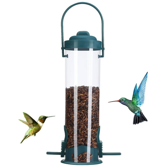 LEORX Bird Feeder for Garden Decoration Tube Feeder for Bird Enthusiasts 1 Set