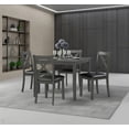 thumbnail image 2 of K-Living Modern Indoor 5-Piece Dining Set in Grey, 2 of 7