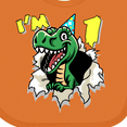thumbnail image 4 of Inktastic I'm One Dinosaur Boys or Girls Baby Bib, 4 of 4