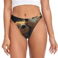 thumbnail image 1 of Fotbe Adorable Otter Pair Hug Tanga Sin Costuras para Mujer con Estampado – Panties Invisibles, Transpirables y Cómodos para Uso Diario-Small, 1 of 6