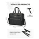 thumbnail image 5 of Maletin Para Laptop17 Plugadas Mochila Mujer Elegante Impermeable Acolchada Bandolera Convertible Lab.G, Negro, 5 of 5