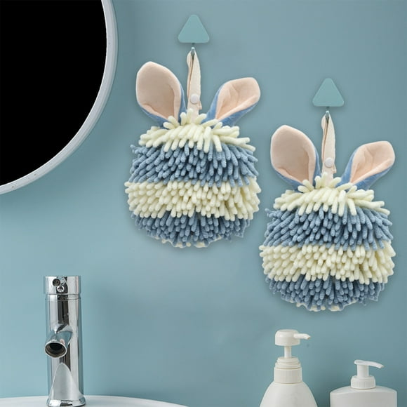 Serviette pour les Mains en Chenille, Mignonne, Suspendue, Boule d'Essuyage pour les Mains, Serviette pour les Mains Épaissie, Absorbante, Suspendable, Multifonctionnelle