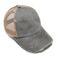 thumbnail image 2 of Fgnfyis Womens Ponytail Baseball Cap High Messy Bun Hat Quick Drying Mesh Visor Adjustable Sun Grey One Size, 2 of 3