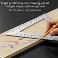 thumbnail image 6 of Lynono Triangular Ruler Protractor Woodworking Ruler for Carpentry and Construction, 6 of 15