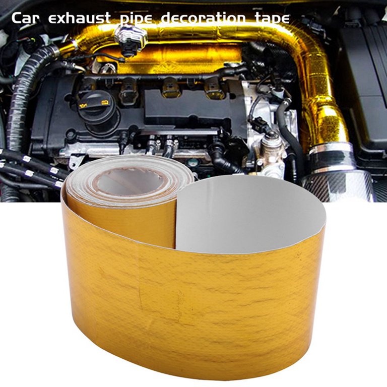 Gold Heat Shield Tape - 12" X 48" Adhesive Thermal Barrier For Engine Bay & Exhaust Protection