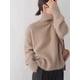 thumbnail image 4 of Suéter de cachemira de cuello alto para mujer, jersey de punto grueso 100% cachemira pura, nuevo otoño e invierno, suelto y lánguido, 4 of 5