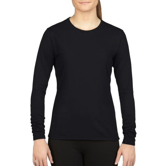 Gildan Lds L/S PerformT Black