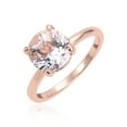 thumbnail image 4 of White Topaz Solitiare Engagement Ring in Rose Gold, 4 of 10