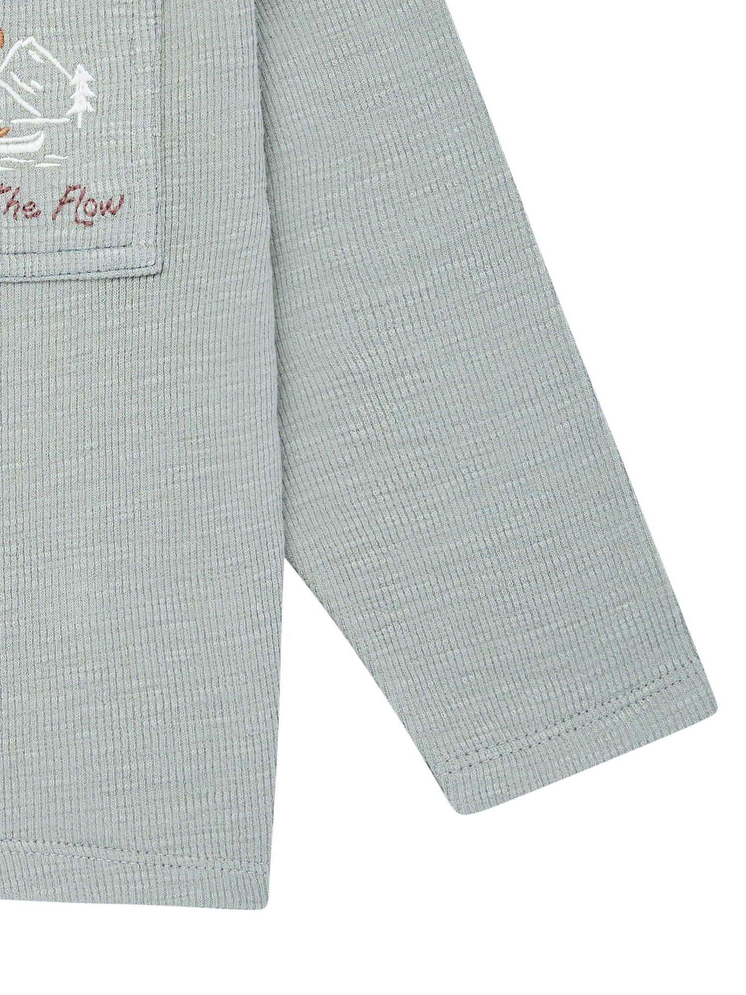 Modern Moments by Gerber Toddler Boy Organic Long Sleeve Tee and Sweatpant Outfit Set, Sizes 12 Months - 5T