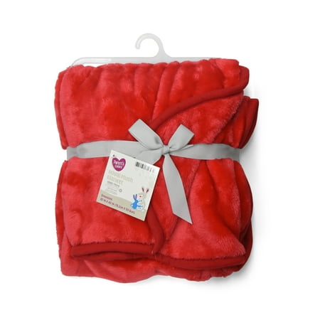 Parent's Choice Extra Soft Royal Plush Blanket, Red