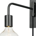 thumbnail image 2 of Novogratz x Globe Electric Sydney 1-Light Matte Black Plug-In Wall Sconce with Black Cloth Cord, 51370, 2 of 3
