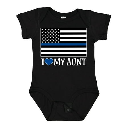 

Inktastic Police Law Enforcement Aunt Gift Baby Boy or Baby Girl Bodysuit