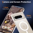 thumbnail image 5 of For Google Pixel 8 Pro Case Compatible With 𝐌𝐚𝐠𝐬𝐚𝐟𝐞, Shockproof Hard Pc Back With Soft Tpu Magnetic Cover Phone Case For Pixel 8Pro, 6.7 Inch, Crystal Clear[o1531], 5 of 5