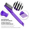 thumbnail image 2 of shiyou-2 Pieces Hair Brush Cleaning Tool Comb Set Mini Hair Brush Dirt Remover with Metal Wire Rake for Removing Hair Dust Home and Salon Use(Pink and Purple), 2 of 4