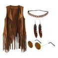 thumbnail image 1 of Disfraces Hippie Ropa Trajes Discoteca Strade Fareast Limited Boho para Mujeres Niñas años 60 años 70, 1 of 8