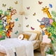 thumbnail image 5 of Calcomanías de pared con animales de la jungla, pegatinas para puerta, decoración de pared con elefantes, jirafas y safari, para habitación de niños, guardería y puerta, 5 of 5