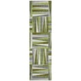 thumbnail image 2 of Addison Rugs Chantille Indoor/Outdoor Transitional Squares Green Washable Runner Rug, 2'3" x 7'6", 2 of 6