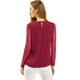 thumbnail image 5 of AllegK CamiDe GaCon Cuello Redondo Y BluCampesiDe ManLarCon Panel Floral De Encaje PaMujer Vino rojo S, 5 of 6