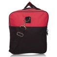 thumbnail image 3 of Bolsa de viaje DALIX Vacation Travel 25 L de poliéster rojo/negro, 3 of 7