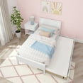 thumbnail image 6 of Max & Lily Twin Bed with Trundle, Classic Solid Wood Platform Bed with Panel Headboard, 6 of 9