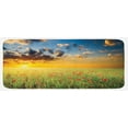 thumbnail image 1 of Poppy Flower Kitchen Mat, Freshening Sky View with Grass Poppies Against Sunset Horizon Countryside, Plush Decorative Kitchen Mat with Non Slip Backing, 47" X 19", Red Green Blue, by Ambesonne, 1 of 1