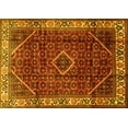 thumbnail image 1 of Ahgly Company Machine Washable Indoor Rectangle Persian Yellow Traditional Area Rugs, 5' x 8', 1 of 4