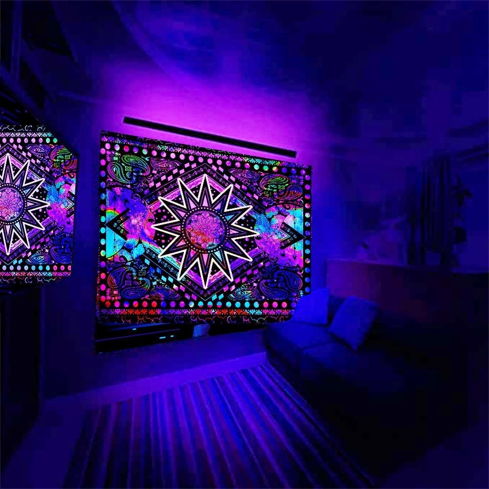 Led best sale light tapestry