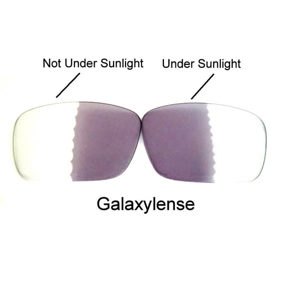 Galaxy Replacement Lenses for Oakley Fuel Cell Photochromic Transition Change To Darker Grey Color