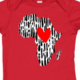 thumbnail image 4 of Inktastic Black History Month Ink Print African Heart Boys or Girls Baby Bodysuit, 4 of 5