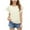 White, variant on ZACPNCV Girls Short Sleeve T Shirts Kids Summer Lace Crewneck Tops Fashion Pleated Tees Purple 11-12 Years