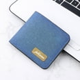 thumbnail image 3 of Luoyaxxxxx Boys Wallets for Kids 7-10 Fashion ID Short Wallet Solid Color Women Men Canvas Hasp Purse Multiple Card Slots Clutch Bag, 3 of 6