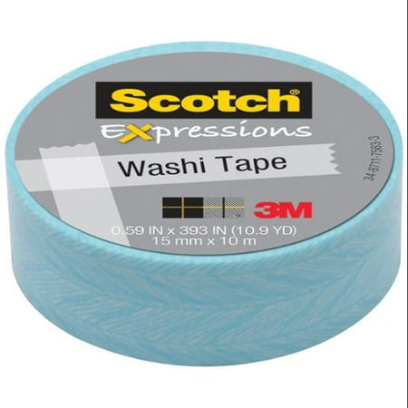 3M Washi Tape .59"X393" (15mmx10m)-Feather