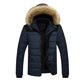 thumbnail image 2 of KIHOUT Ofertas Chaqueta gruesa de invierno cálida para exteriores para hombre, chaqueta con capucha y bolsillo con cremallera, 2 of 3