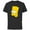Black, variant on The Simpsons Bart Simpson Face - Short Sleeve Cotton T-Shirt for Adults - Customized-Black
