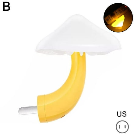 

LED Night Light US Plug in Lamps Mushroom Night Light Magic Mini Pretty Col GX V7O6