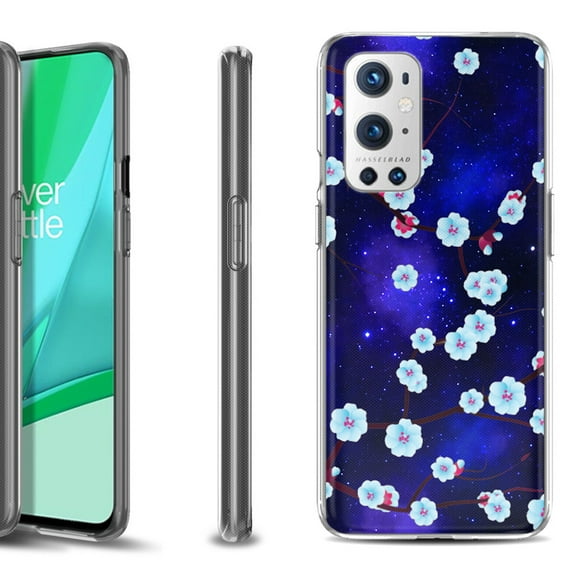 Slim-Fit Flexible TPU Gel Phone Case Compatible with OnePlus 9 PRO 5G, by OneToughShield ® - Blossom Stars