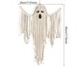 thumbnail image 5 of Dserhfy Halloween Ghost Decorations Hand-Woven Tassel Ghost White Rope Ghost Decor Hanging Ghost Wall Art Gift, 5 of 7