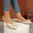 thumbnail image 6 of Fashion Casual Flats Shoes for Women with Bow Detail, Suede Material, Pointed Toe, Low Heel, I for Outdoor and Indoor Wear, 6 of 10