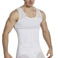thumbnail image 2 of Dpytoraw Large Men'S Tight With Three Buttons For And Body Shaping Top Waist Girdle Chest Girdle And Tight Waistband Tight Fitting, 2 of 4