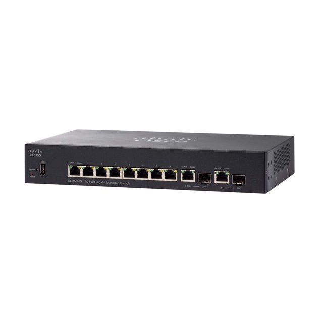 Cisco SG350-10 Switch administrable Gigabit de 10 puertos, SG35010K9NA