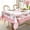 Floral, variant on Pink Rectangle Tablecloth, Rose Flower Printed Tablecloth, Spring Summer Waterproof Floral Tablecloth 60x84inch, Suitable for Indoor and Outdoor, Holiday Kitchen Restaurant and Party