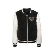 Limited Too Colorblock fuzzy fur bomber jacket (big girls)