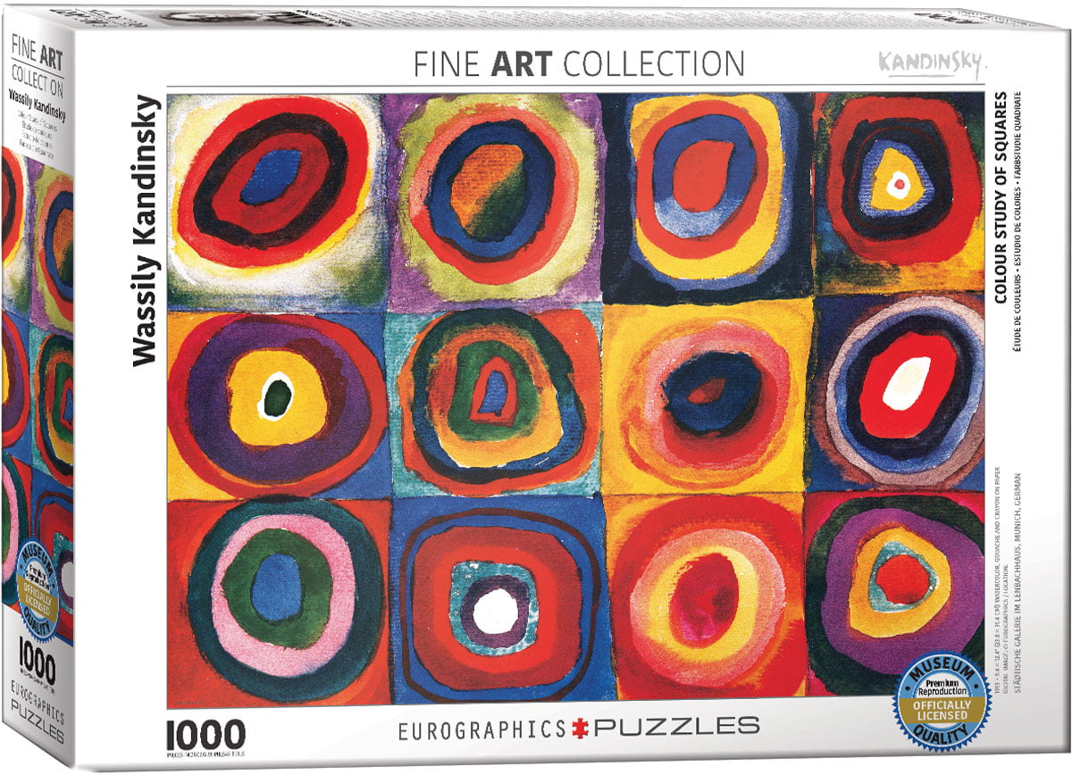 Eurographics Puzzle 1000 Pc Red Blue / Kandinsky Yellow 