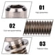 thumbnail image 5 of Tornillo fijo con abrazadera para freno de disco de bicicleta, M6x18mm, 4 Uds., con junta (titanio), 5 of 10