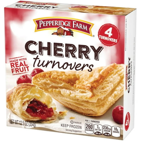 Pepperidge Farm Frozen Cherry Turnovers Pastries, 12.5 oz. Box, 4-pack