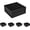 Black, variant on CECOBOX Gift Box 8"x8"x3.1" 5PC Silver Matte Collapsible Magnetic Box with Lid for Gift, Packaging, Bridesmaid, Birthday, Christmas, Easy Assembly, Gift Boxes (8"x8"x3.1" (Pack of 5), Silver)
